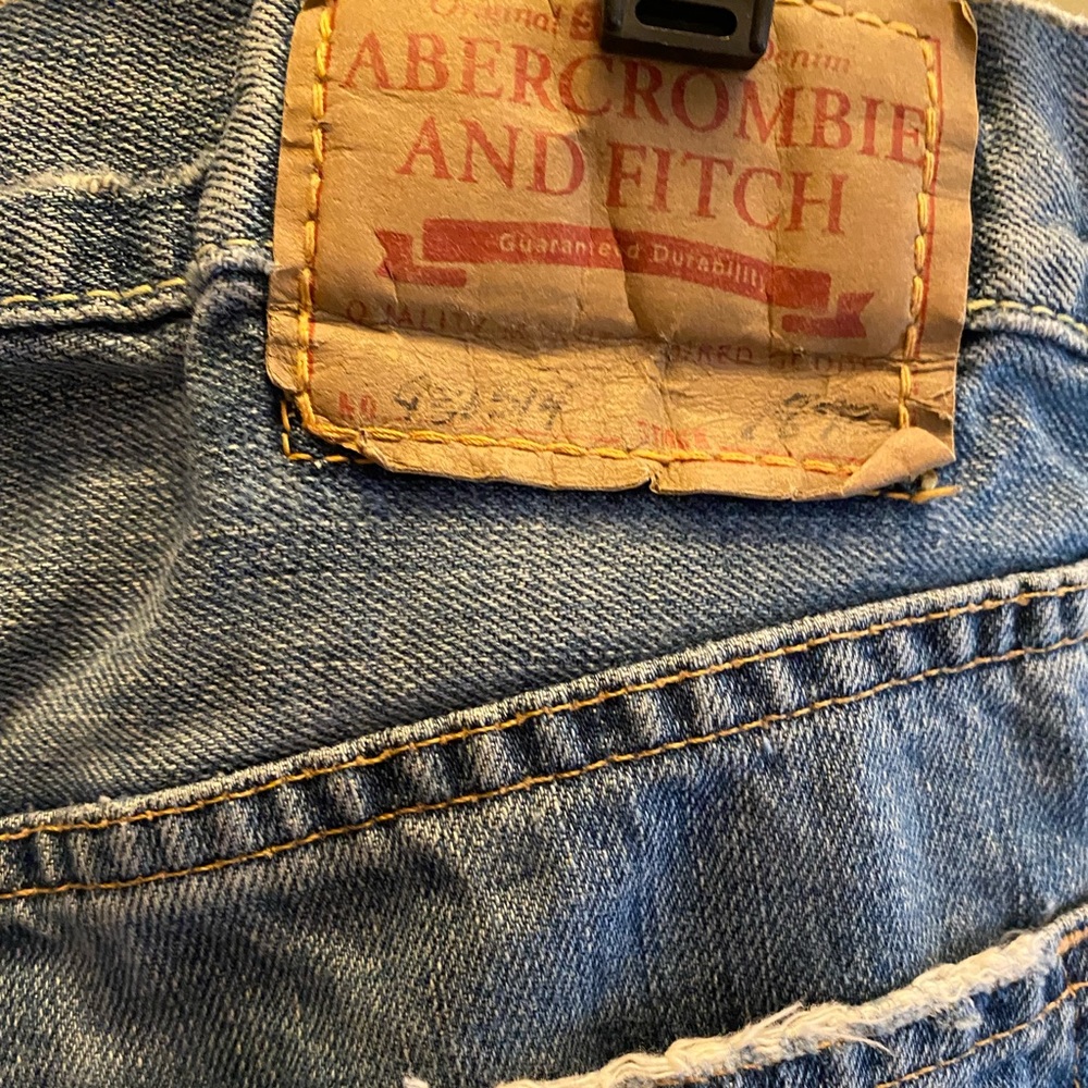 VINTAGE ABERCROMBIE & FITCH ORIGINAL 5 POCKET DENIM MENS BLUE JEANS ⭐️⭐️⭐️⭐️⭐️ - Picture 6 of 16